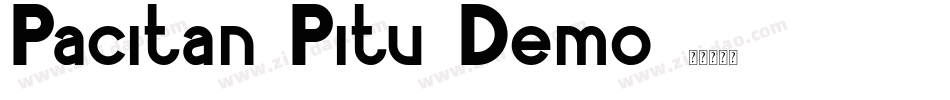 Pacitan Pitu Demo字体转换